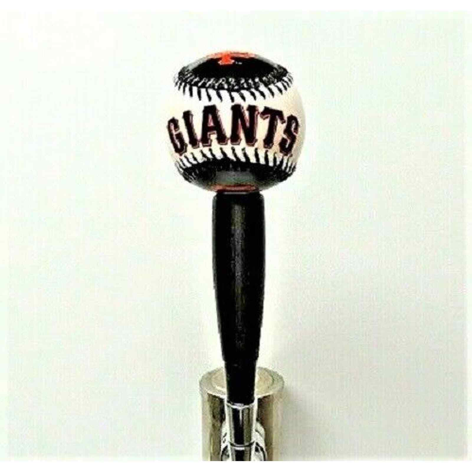 MLB San Francisco Giants Beer Tap Handle Kegerator Pub Style Baseball Wood Black
