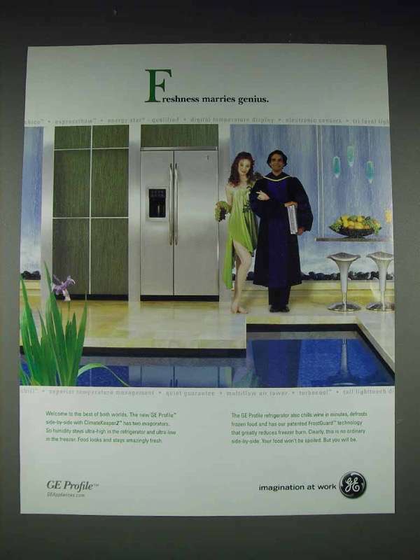 2004 GE Profile Side-by-Side Refrigerator Ad