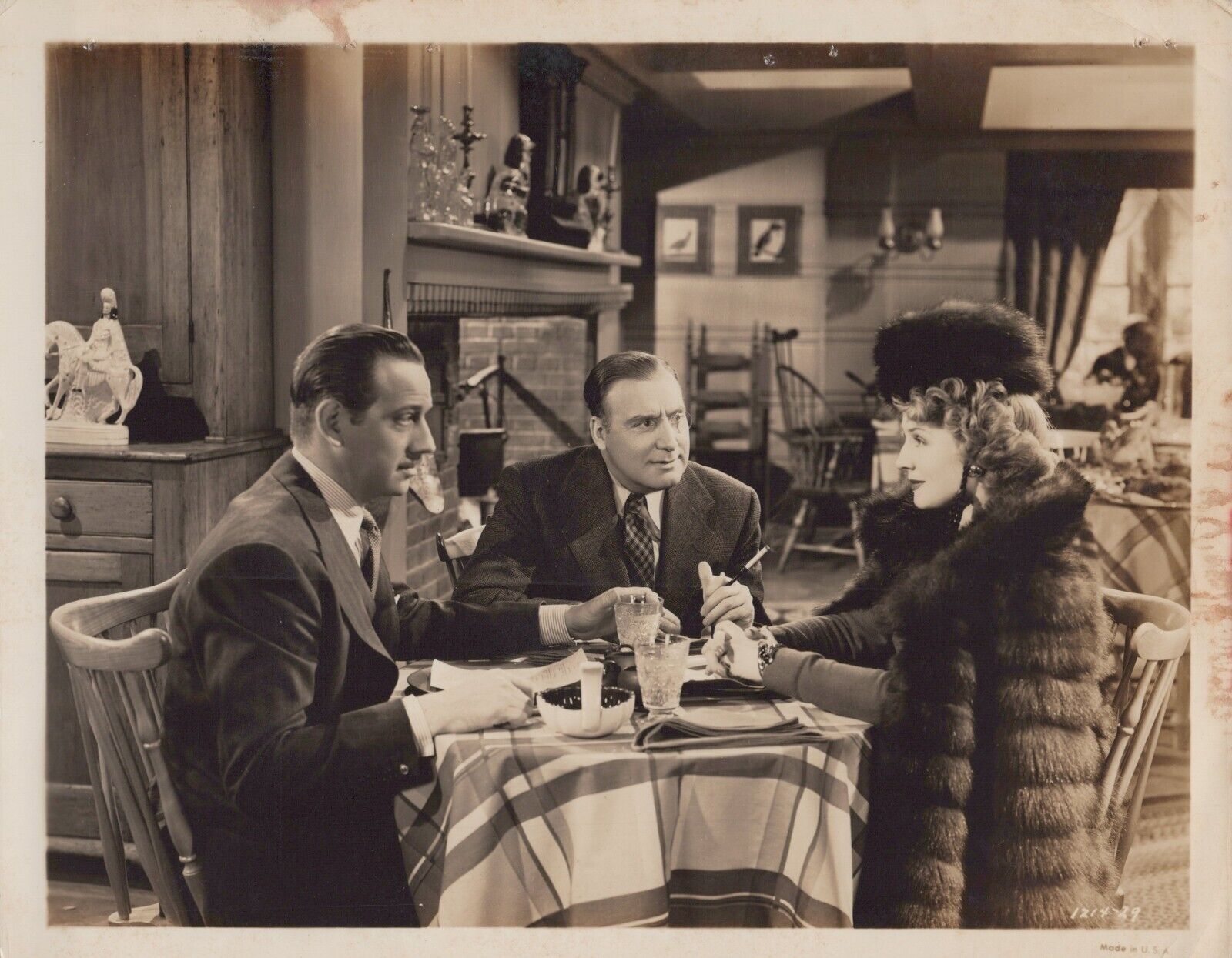 Melvyn Douglas + Norma Shearer + Alan Mowbray (1942) 🎬⭐ Vintage Photo K 161