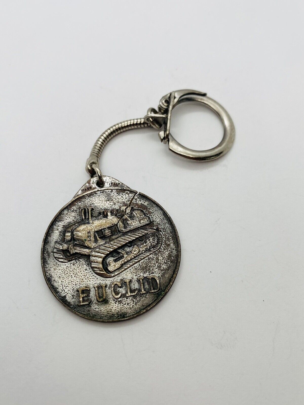 VINTAGE EUCLID TRACTORS KEYCHAIN COIN TOKEN USED