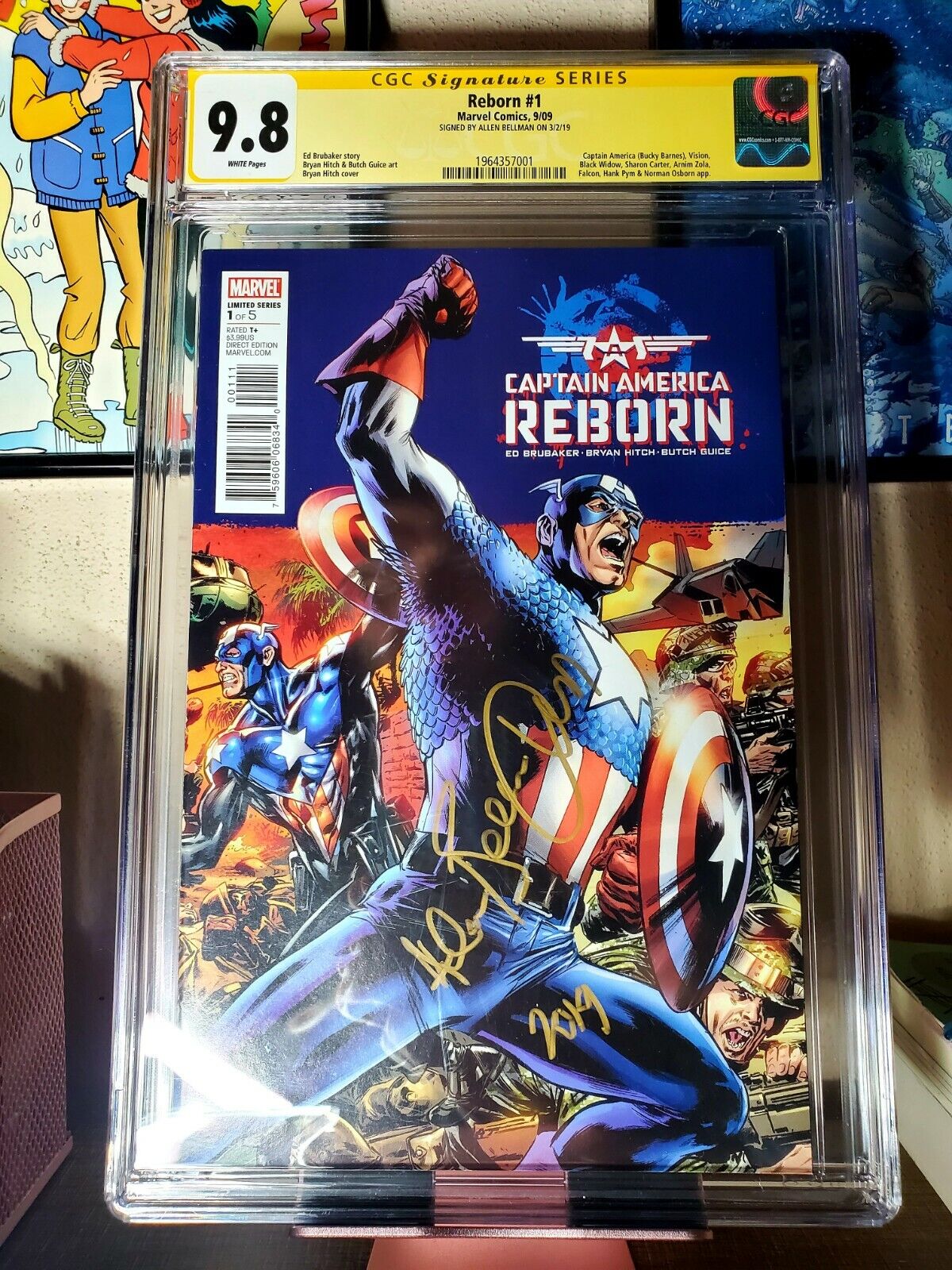Captain America: Reborn #1 CGC SS 9.8 signed Legendary Allen Bellman Marvel