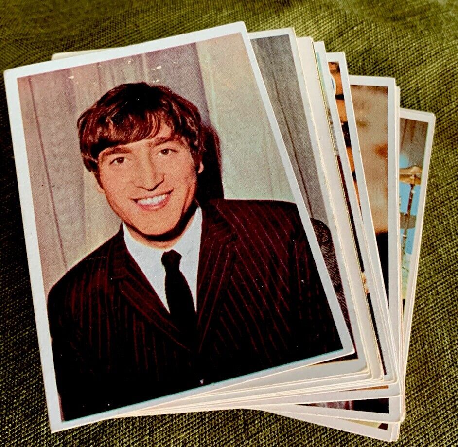 1964 TOPPS BEATLES COLOR SERIES COMPLETE 64 CARD SET EX