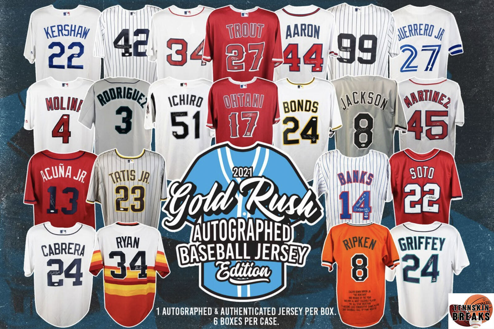 KANSAS CITY ROYALS 2021 Gold Rush AUTOGRAPHED Baseball Jersey 1BOX Break
