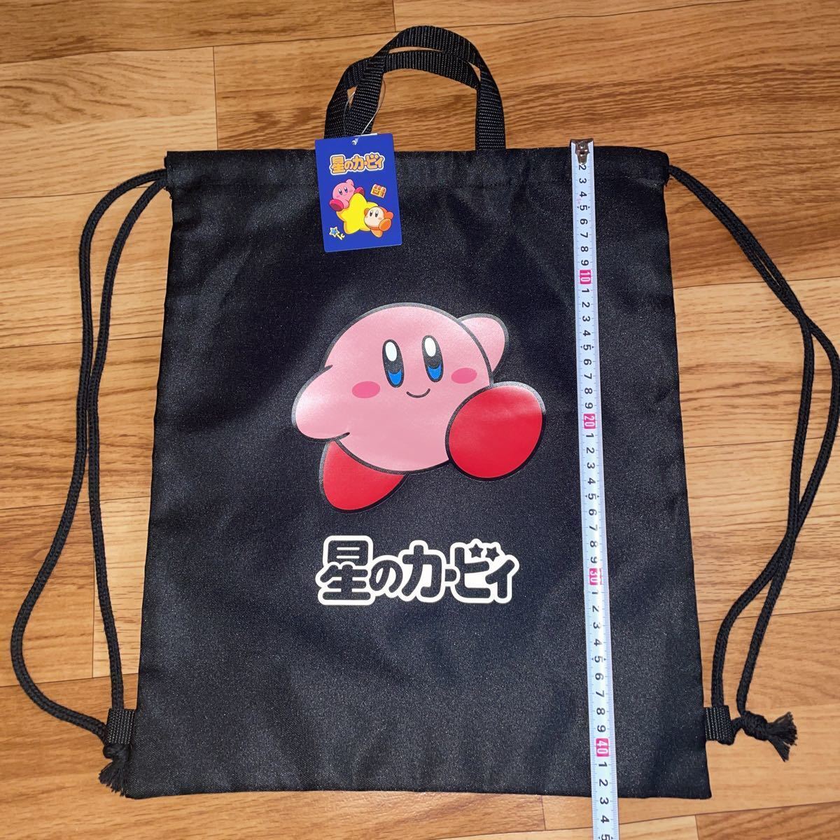Kirby Knapsack Nintendo Black Black,  outings, backpack