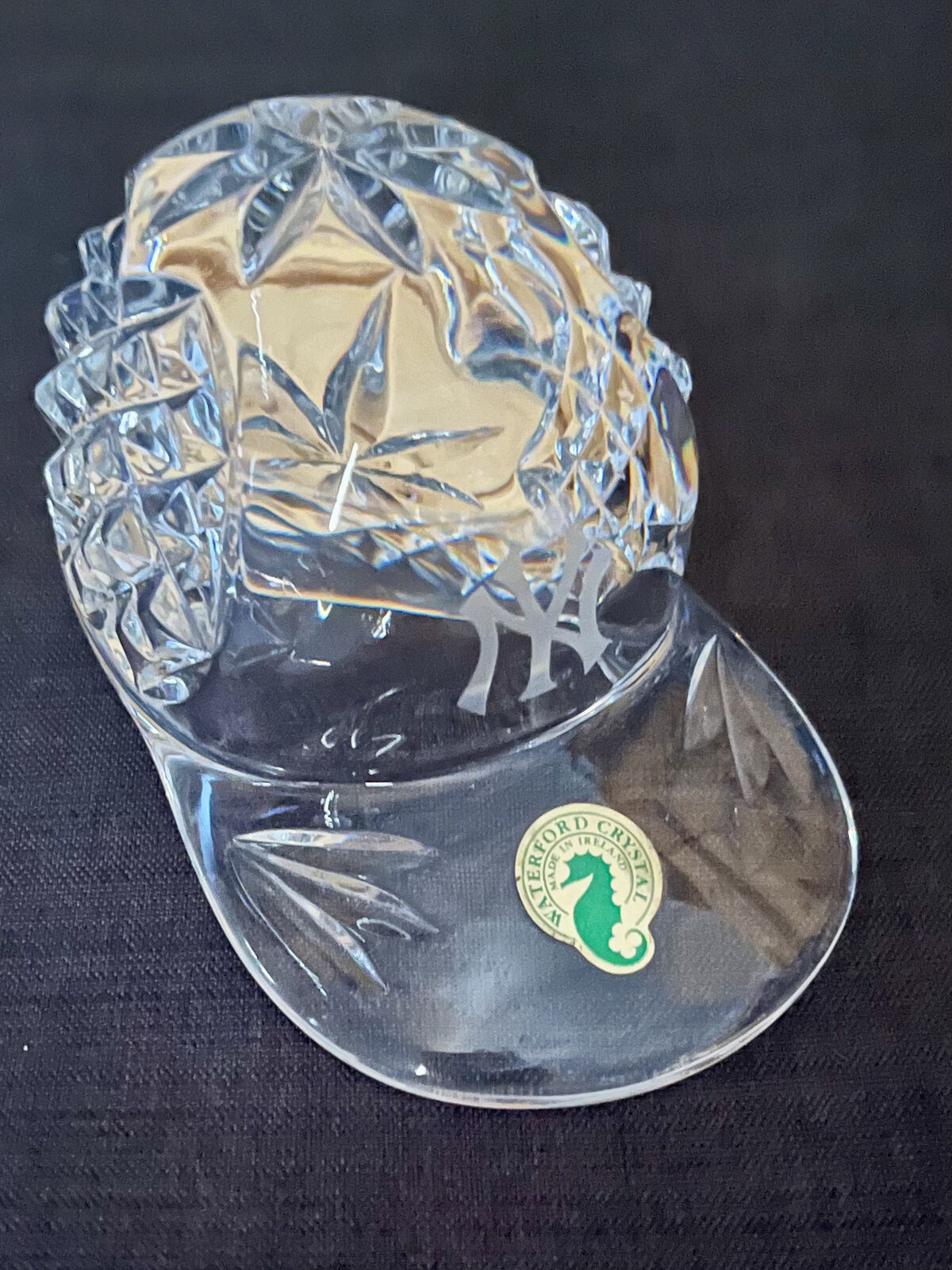 New York Yankees Waterford Crystal Helmet Made in Ireland