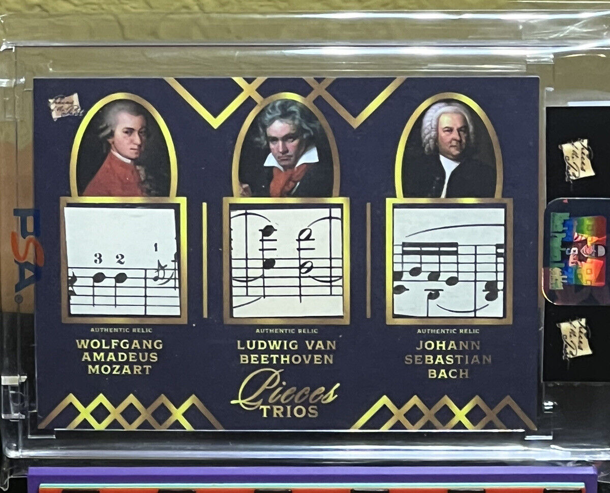 Mozart Beethoven Bach Pieces of the Past Music Relic Card Sealed Authentic