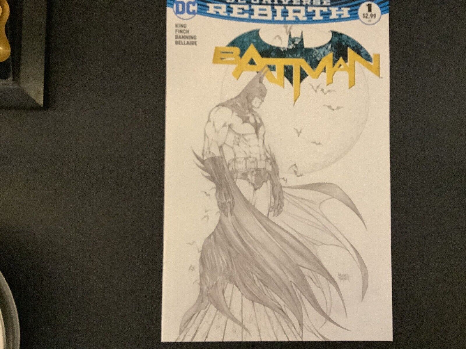 Batman#1 Rebirth Michael Turner Sketch Variant 2016 NM Incredible Cover