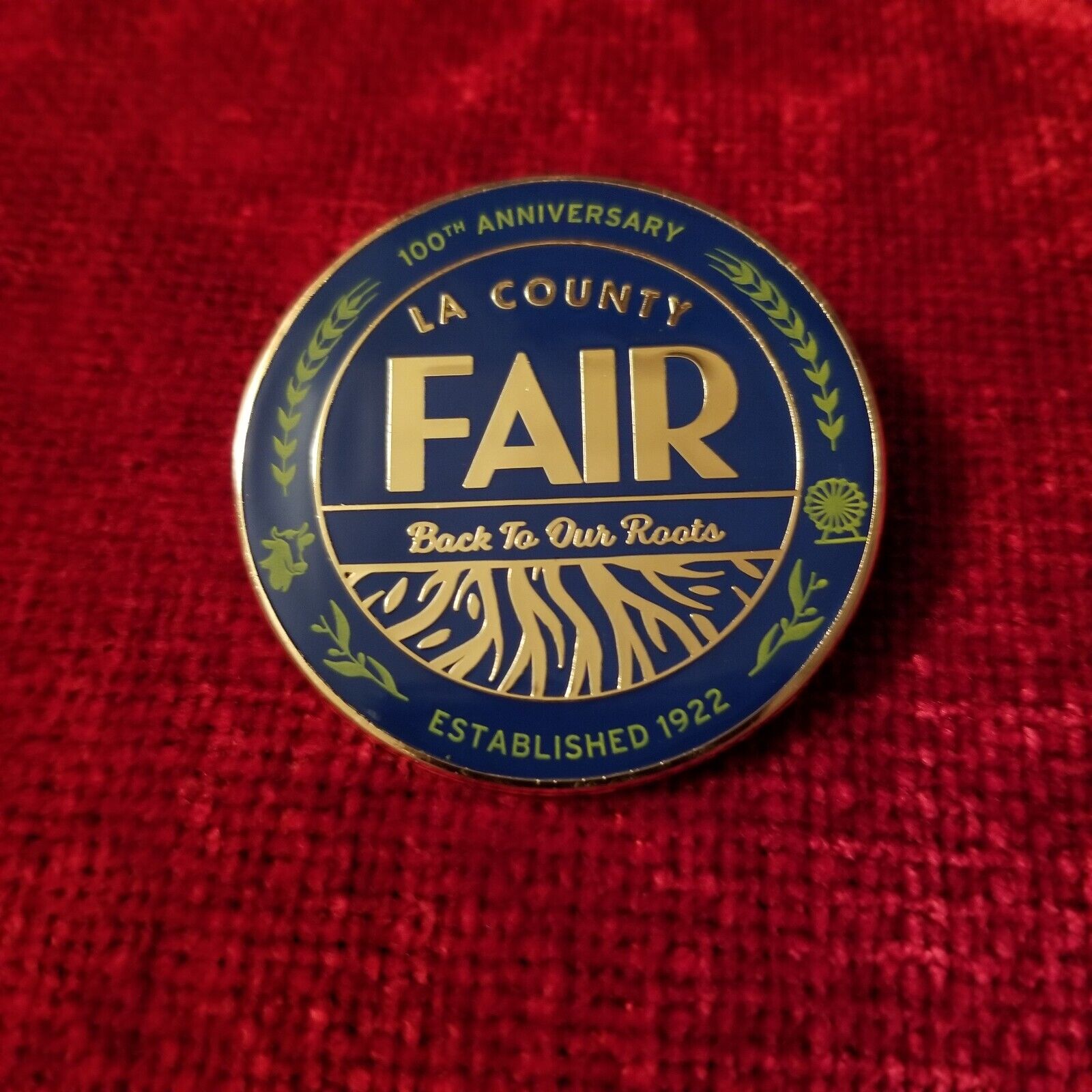 LA Los Angeles County Fair Pin 100th Anniversary Back To Our Roots 1922 - 2022