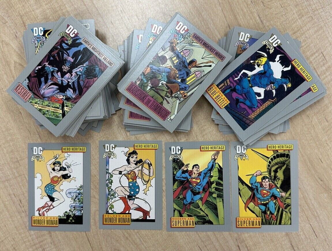 1992 Impel DC Comics Series 1 Trading Cards Complete Base Set #1-180