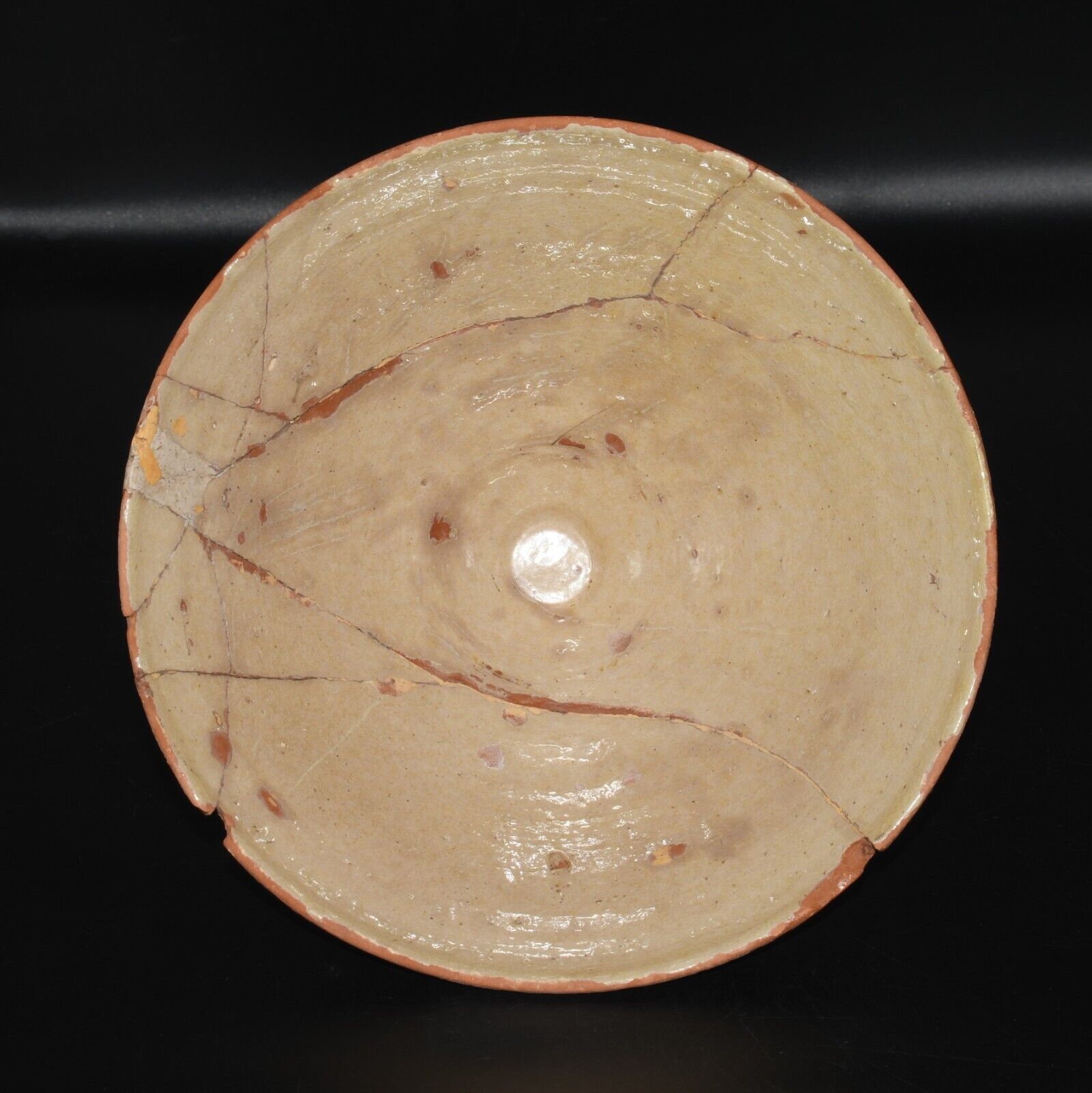 Genuine Ancient Islamic Abbasid Caliphate Pottery Ceramic Bowl