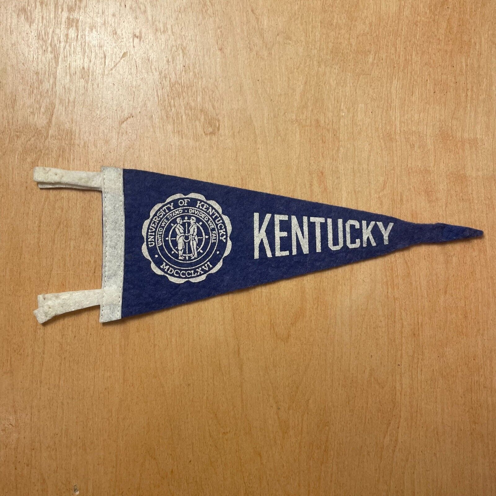Vintage 1950s University of Kentucky 4x9 Felt Pennant Flag
