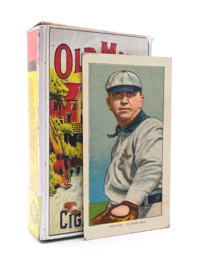 Replica Old Mill Cigarette Pack Cy Young T-206 Baseball Card 1910 (Reprint)