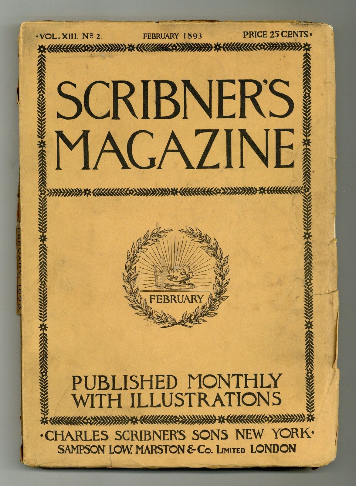 Scribner's Magazine Feb 1893 Vol. 13 #2 FR/GD 1.5