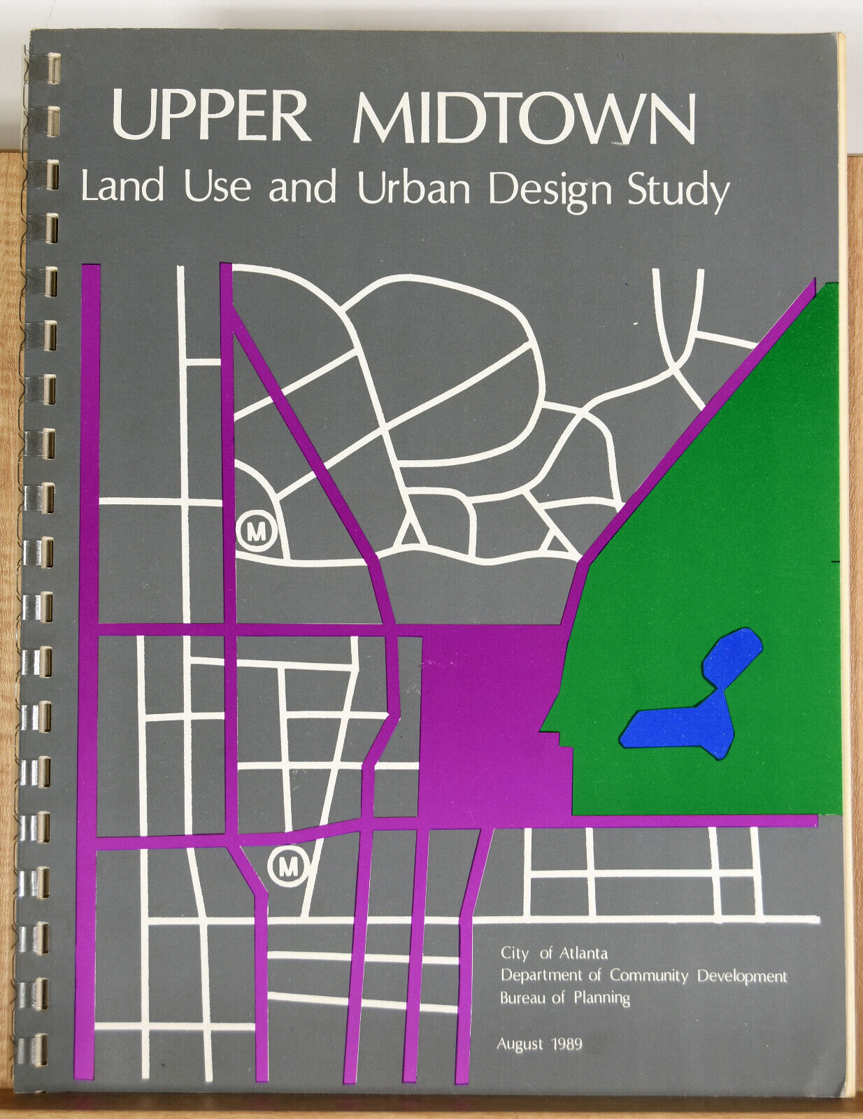 1989 Booklet Upper Midtown Land Use Urban Design Study Architecture Atlanta GA