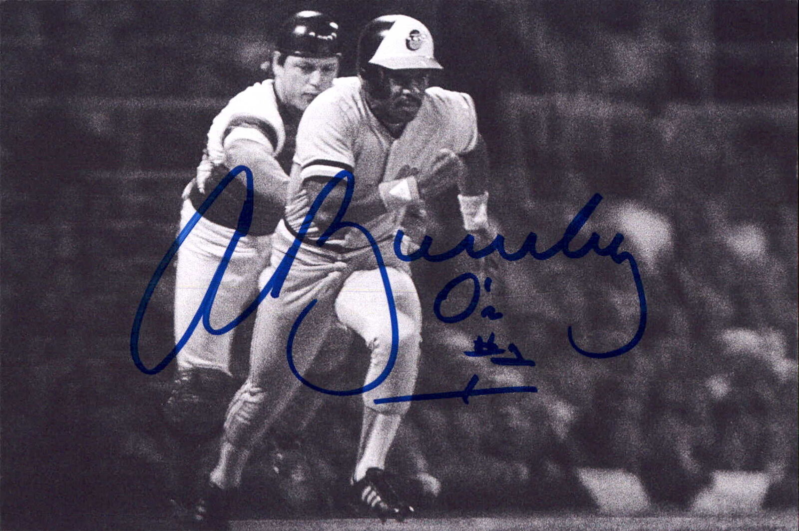 Al Bumbry Signed 4x6 Photo Baltimore Orioles Gold Glove Award ROY Autograph