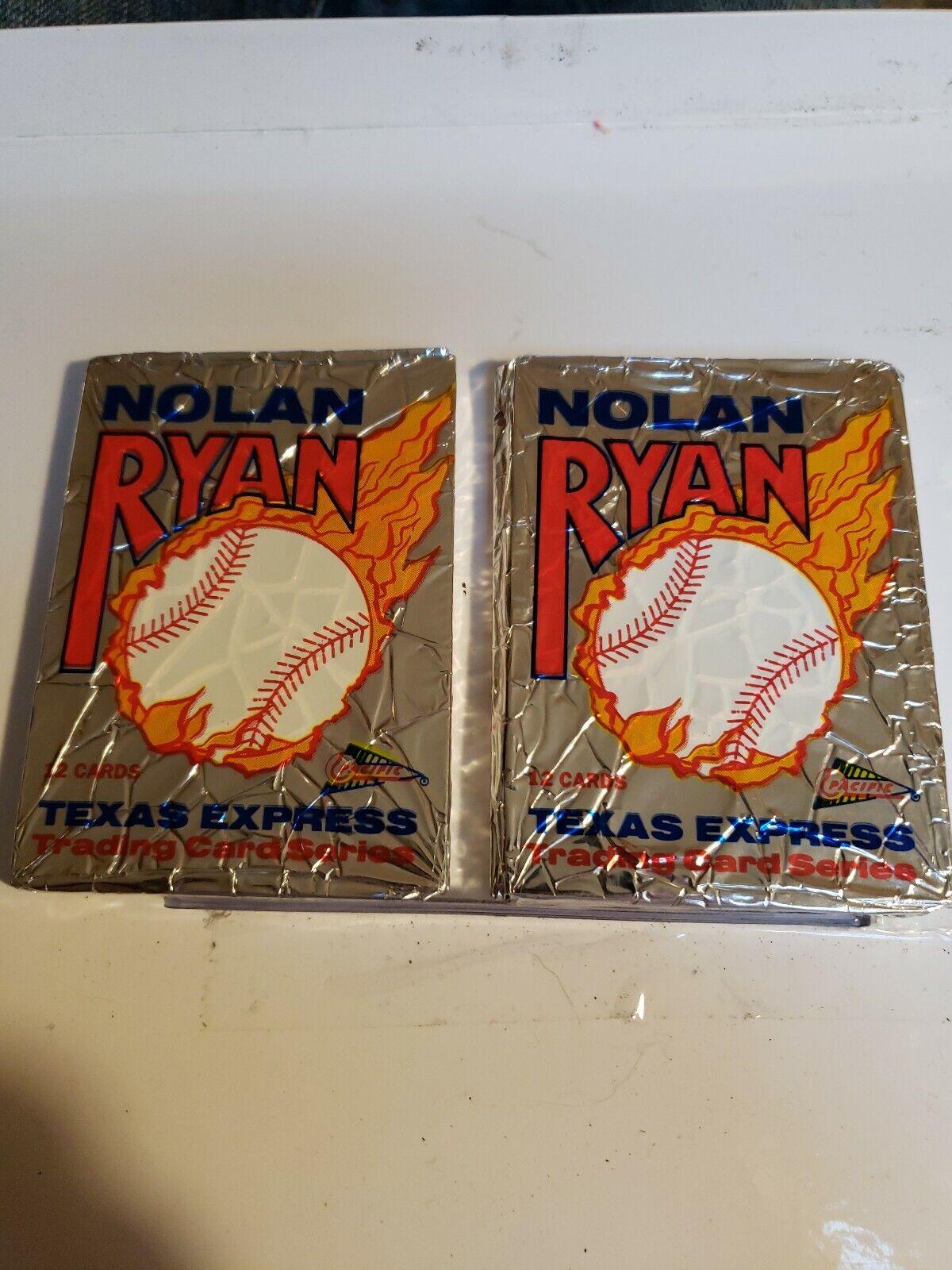 NOLAN RYAN PACIFIC TRADING CARDS , TEXAS EXPRESS  1992 (2) Packs