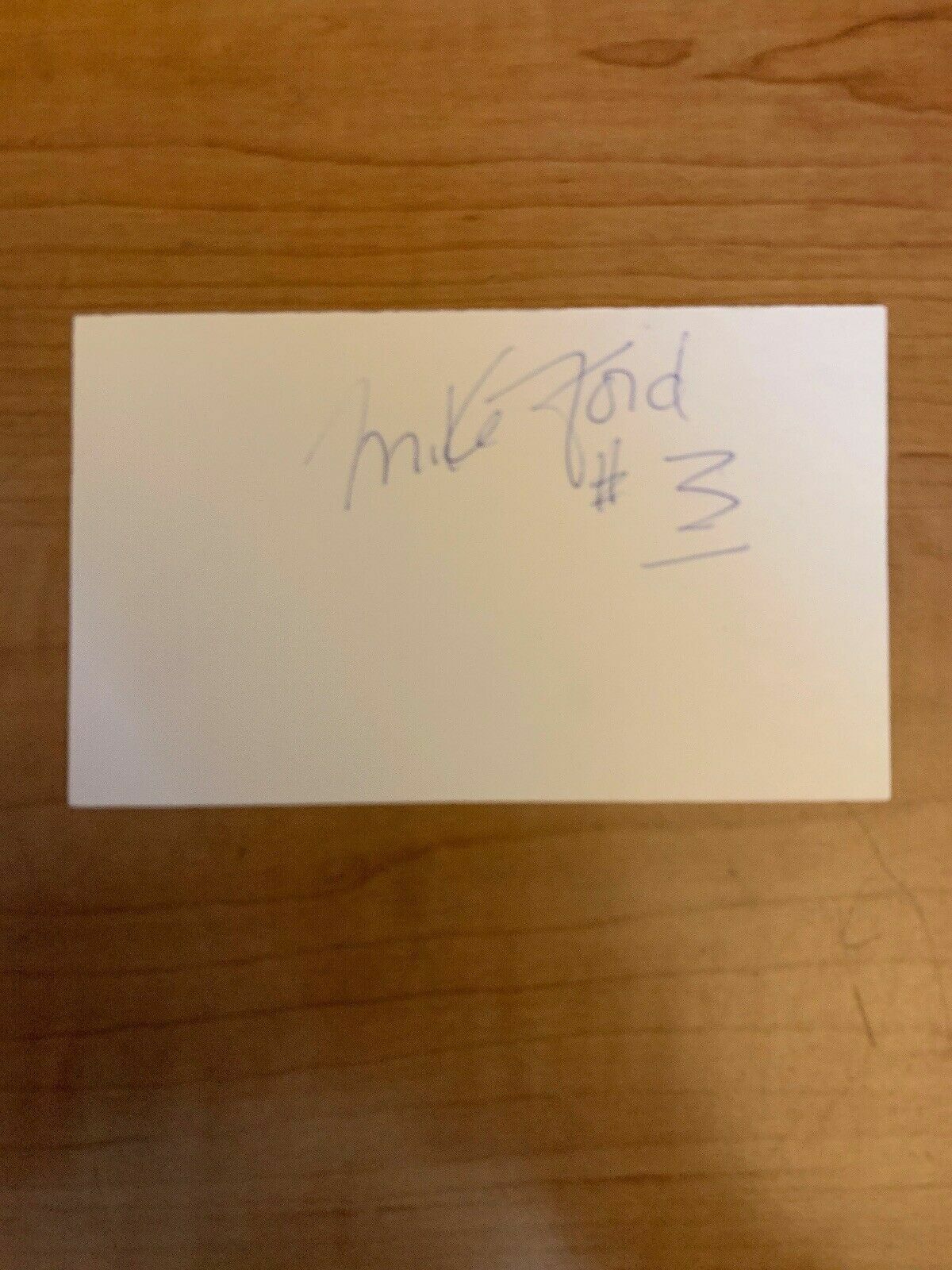MIKE FORD - HOCKEY - AUTHENTIC AUTOGRAPH SIGNED- B4785