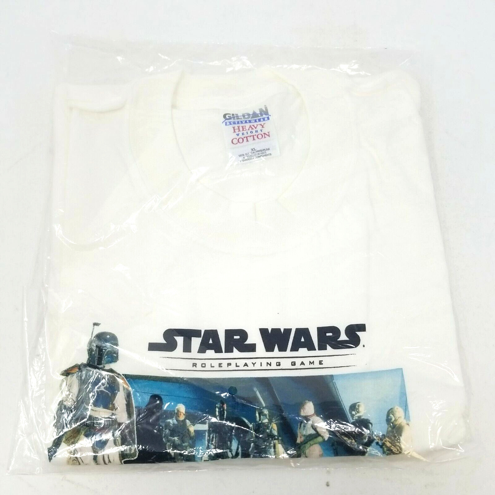 WOTC Star Wars Roleplaying Game Vintage T-Shirt Boba Fett Bounty Hunter 2000 New