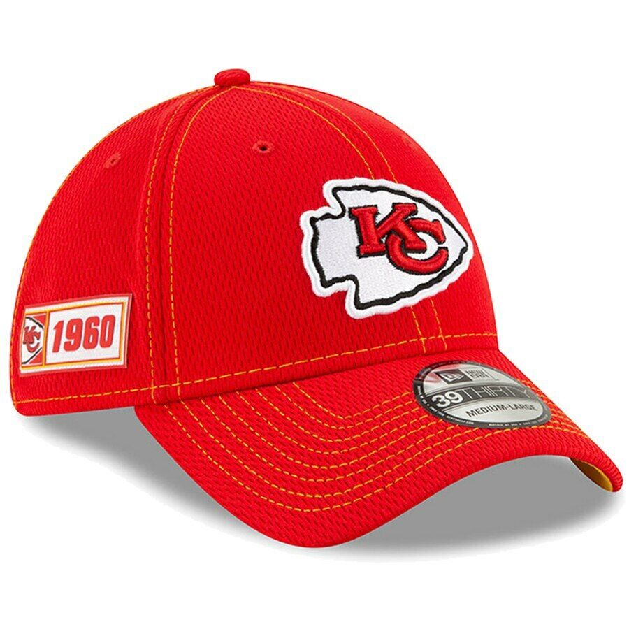 Kansas City Chiefs  New Era Red NFL Sideline Road  39THIRTY Hat