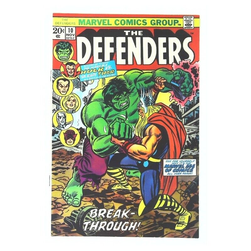 Defenders (1972 series) #10 in Near Mint minus condition. Marvel comics [n}