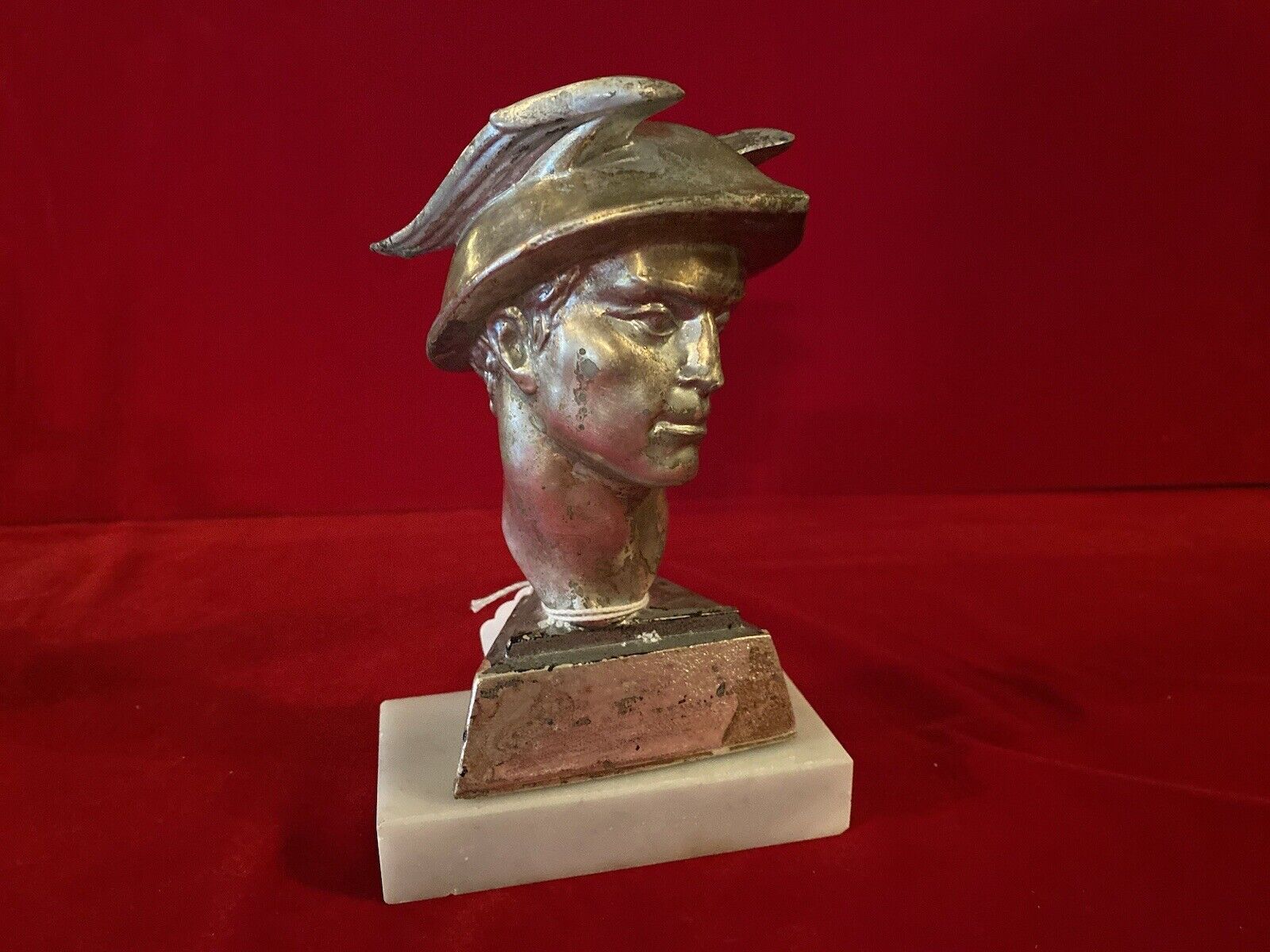 1930’s Mercury Man Head Hood Ornament Mascot 