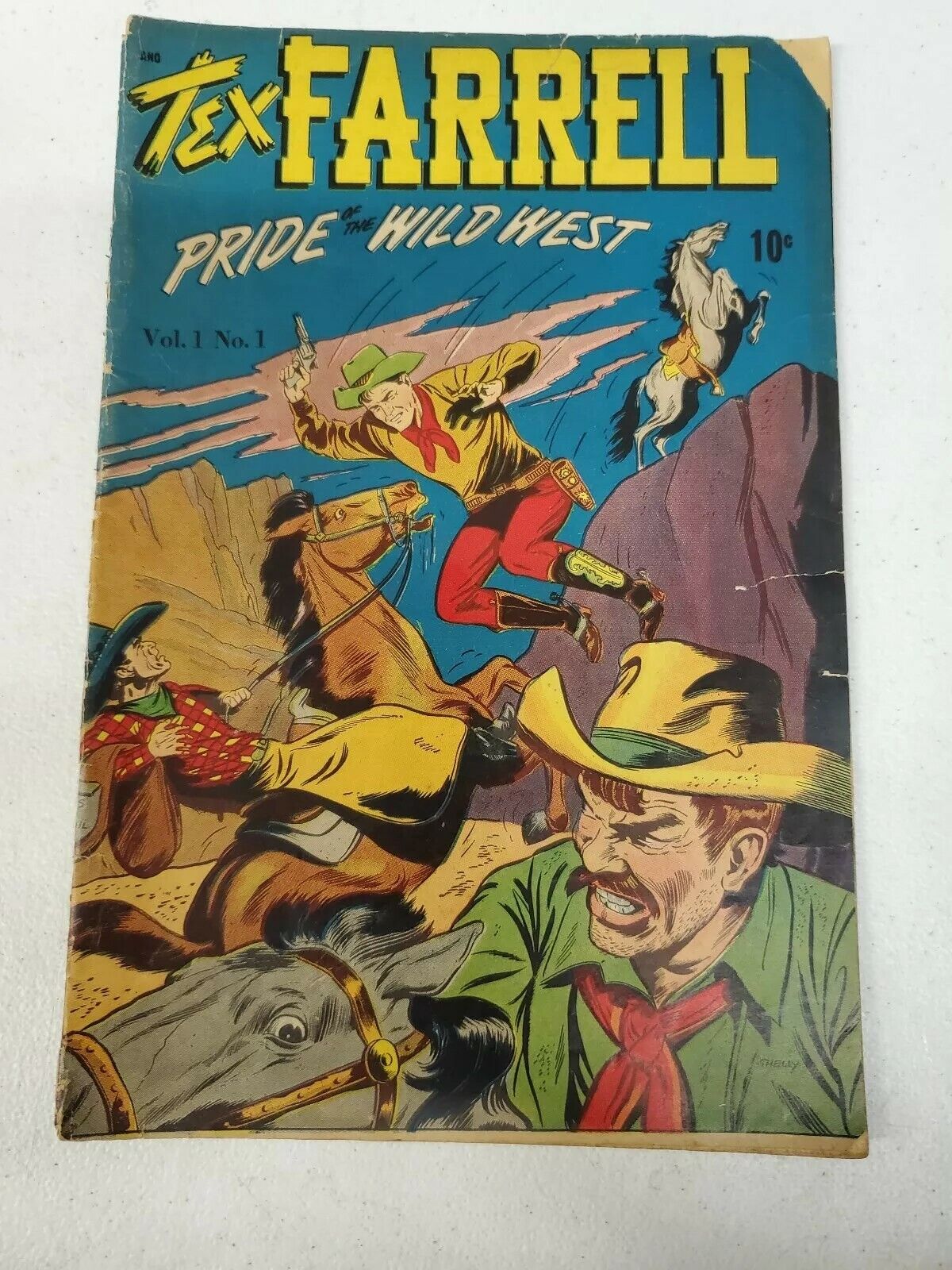 D.S. Publishing Tex Farrell Vol 1 No 1 March April 1948 Original Super Rare HTF 