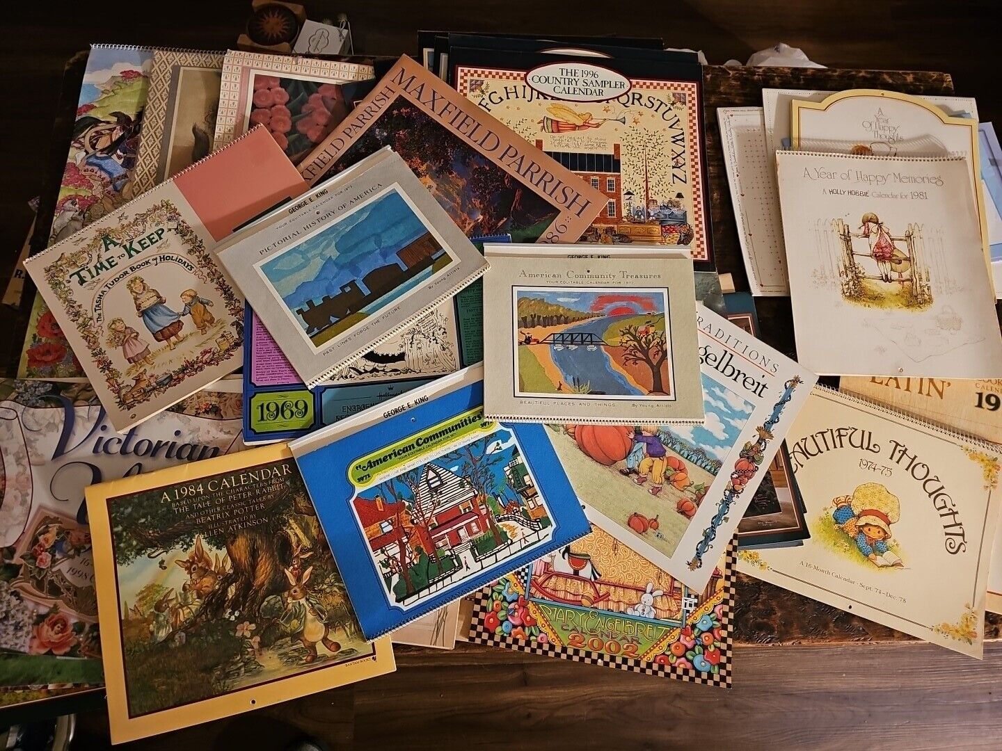 Vintage Calendar Collection Lot Of 48 From The 1970\'s-2000\'s