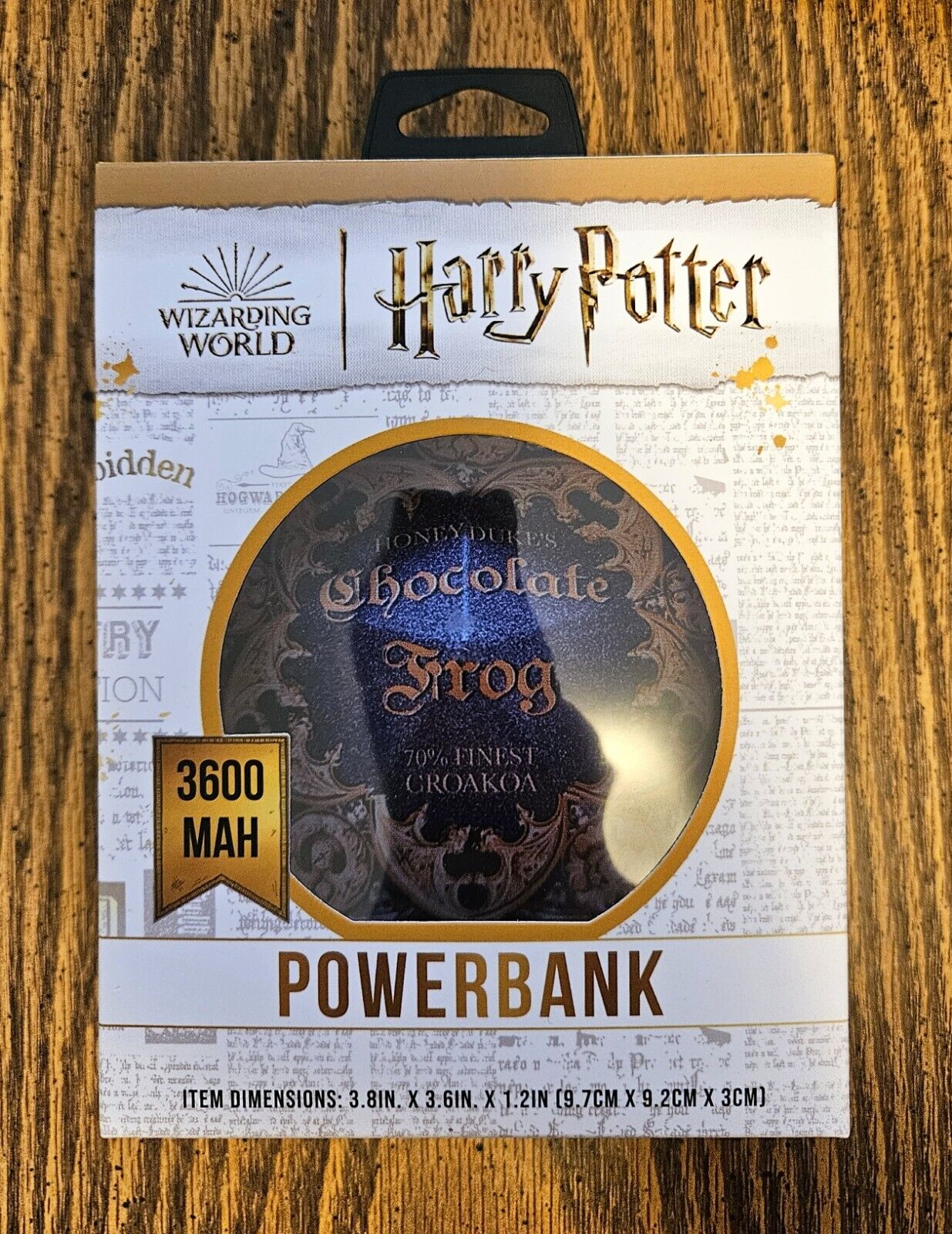 New Harry Potter Chocolate Frog Power Bank - Duel Port USB-A & USB-C, 3600MAH