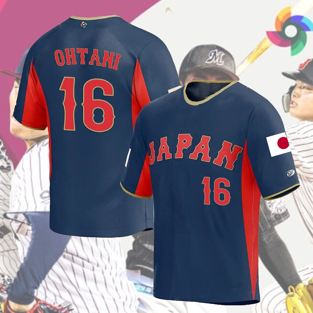 HOT SALE Shohei Ohtani Japan World Classic Baseball 2023 Player AOP T-shirt