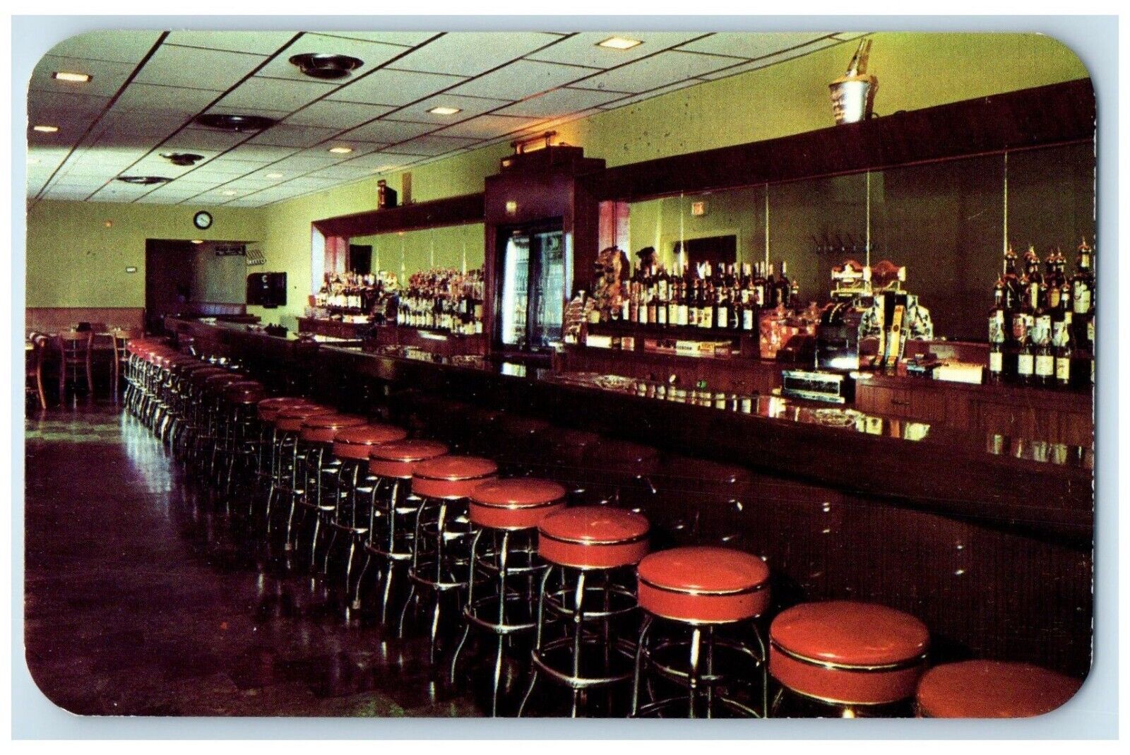 c1950\'s The Brass Rail Cosmopolitan Bar Allentown Pennsylvania PA Postcard
