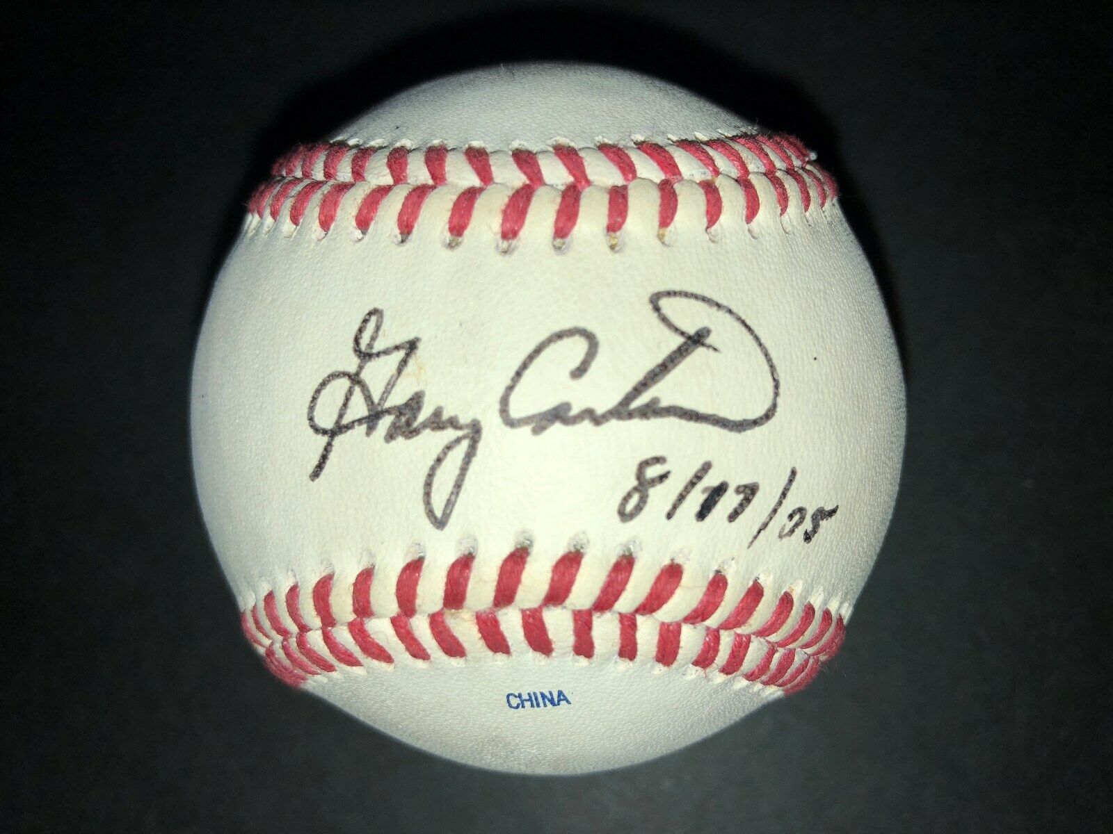 EXPOS HOF: Gary Carter, SIGNED GCL Ball from 2005