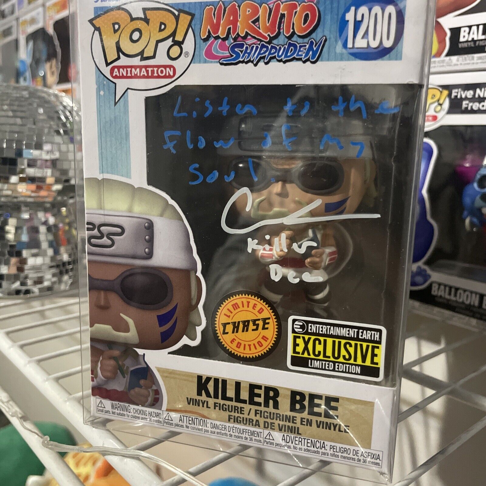 Killer Bee Chase Signed & Inscribed Funko Pop #1200 Catero Colbert JSA Certified