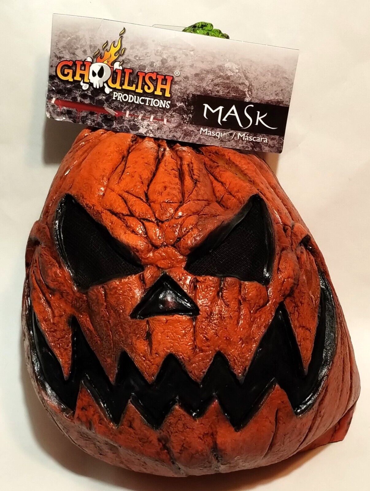 Jack O'lantern / Pumpkin Head Adult Halloween Mask - Ghoulish Productions - New