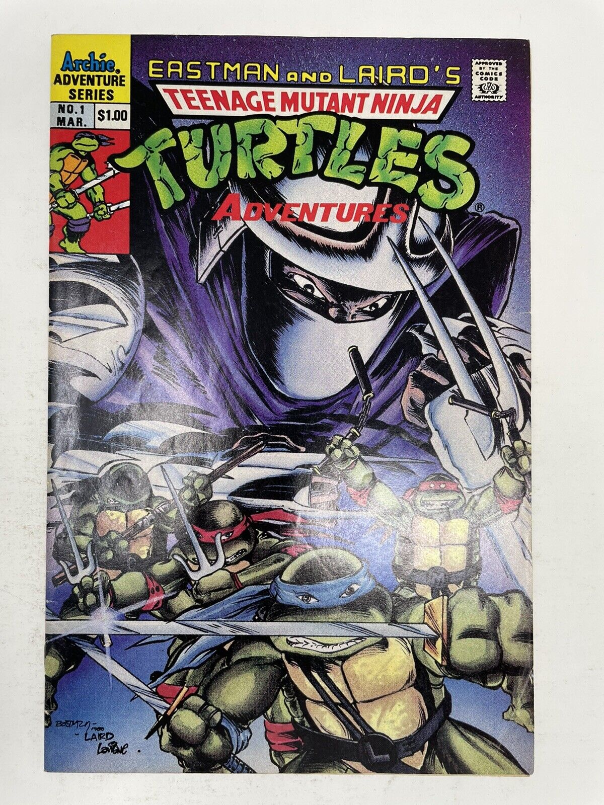 1989 Archie Teenage Mutant Ninja Turtles Adventures #1 TMNT