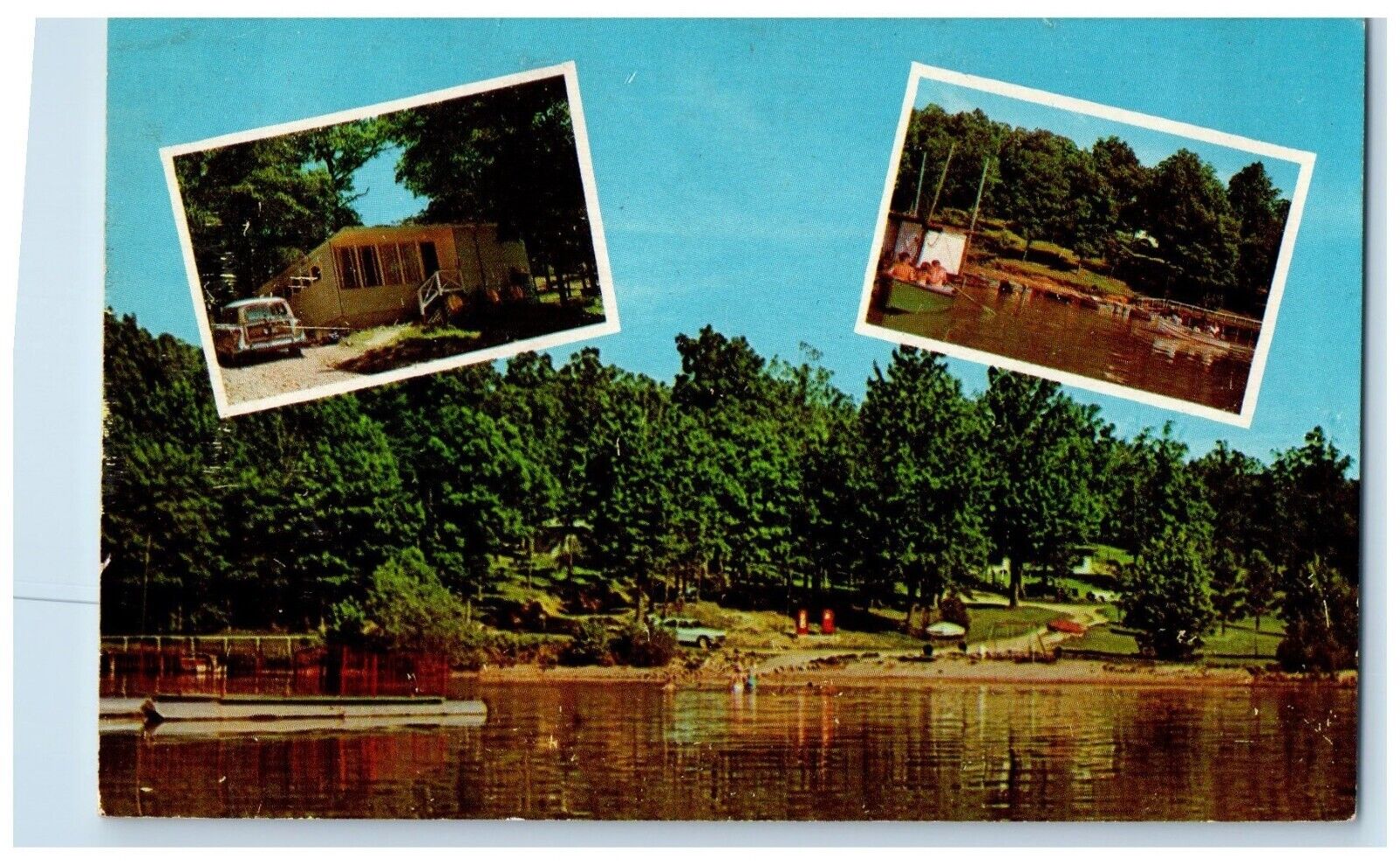 c1950\'s Multiview of Camp Paradise Murray Kentucky KY Vintage Postcard