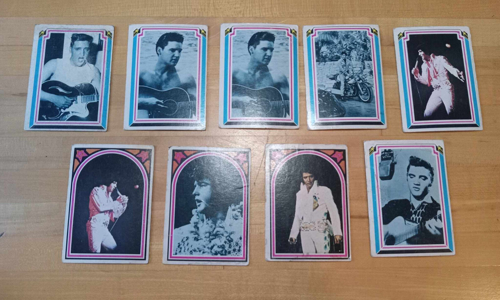 Lot of 9 -- Boxcar  1978 ELVIS trading cards Elvis Presley