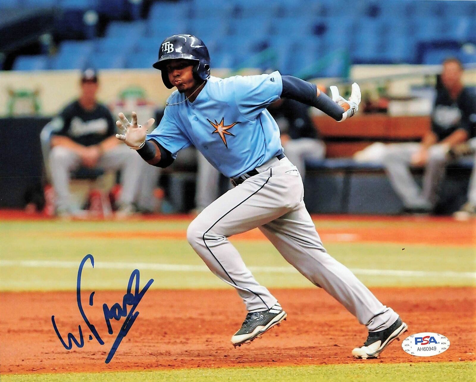 Wander Franco signed 8x10 photo PSA/DNA Tampa Bay Rays Autographed