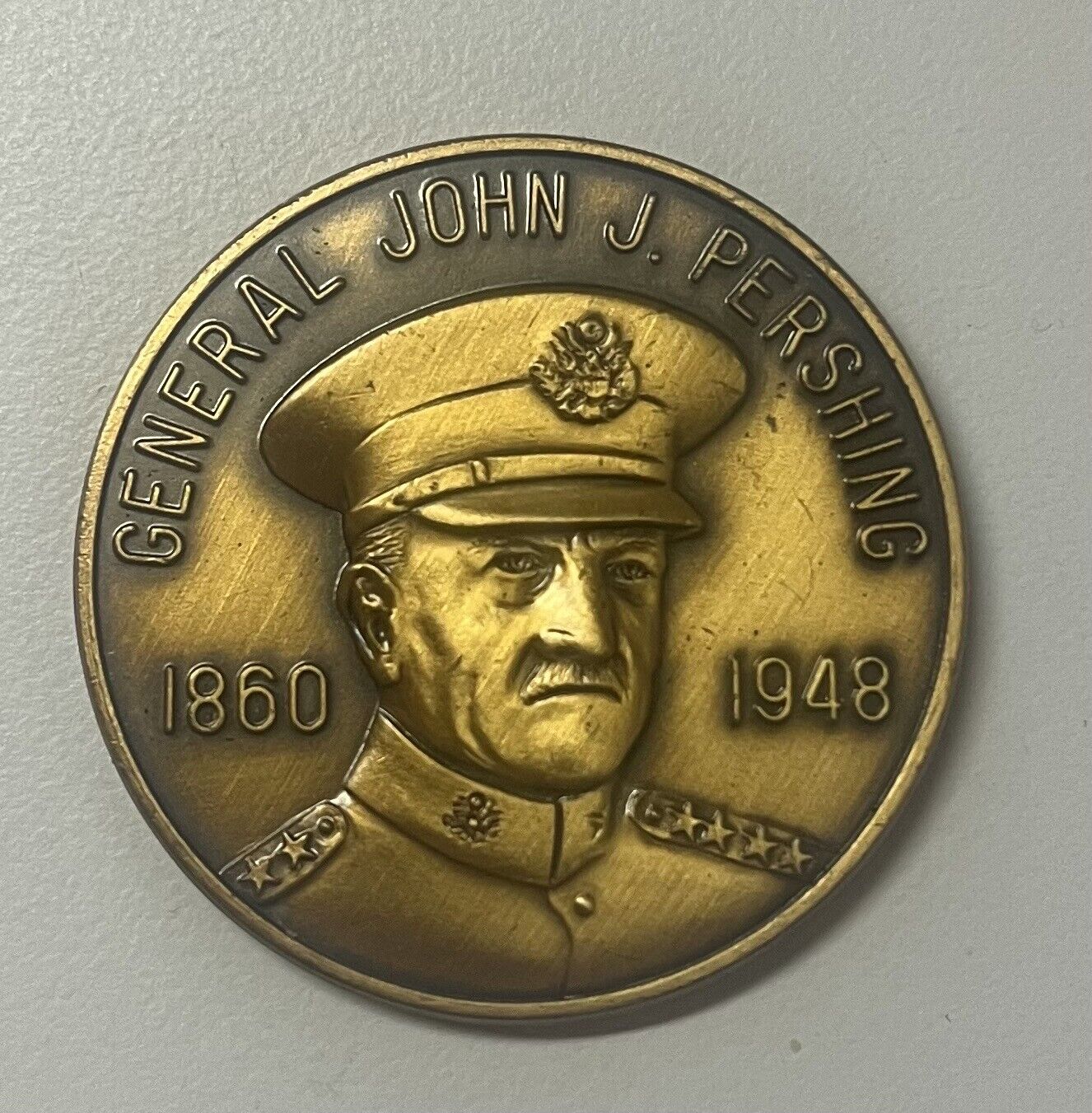Rare 1976 General John J Pershing Medallion 1860-1948 Linn County Missouri