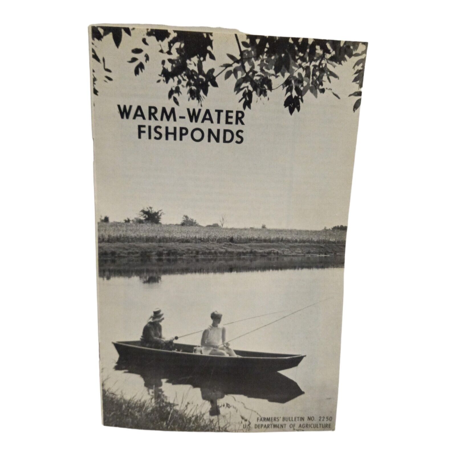 Warm Water Fishponds - Farmers Bulletin Number 2250 - December 1971 booklet vtg