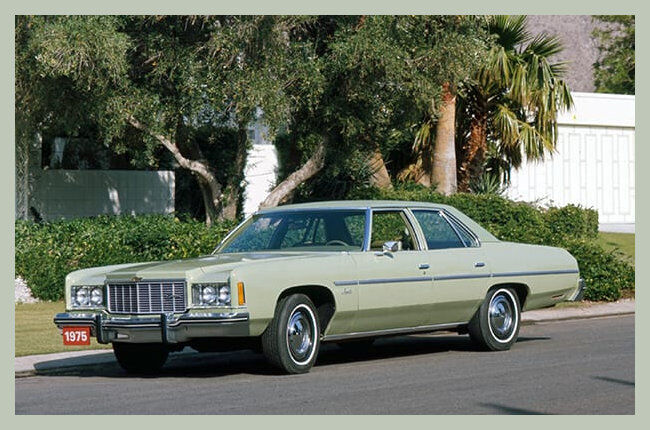 1975 Chevrolet Impala 4 door sedan, Refrigerator Magnet, 42 MIL 
