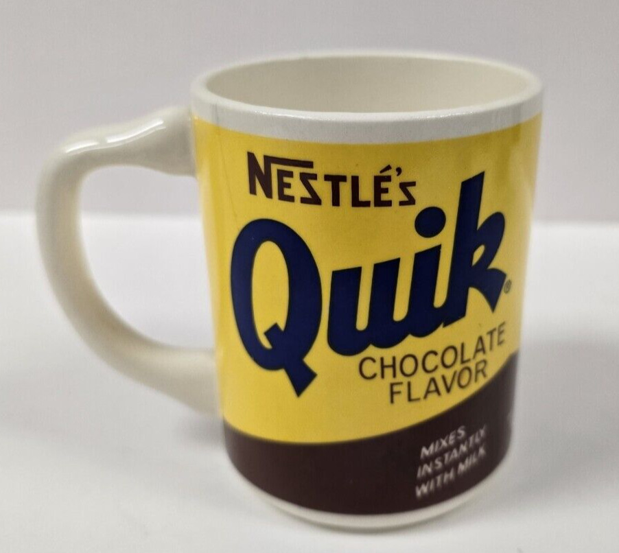 Vintage Nestle Quik Coffee Mug Cup - Restaurant Style - Made In USA