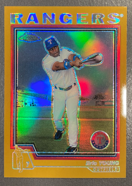 2004 ERIC YOUNG TOPPS CHROME GOLD REFRACTOR 451