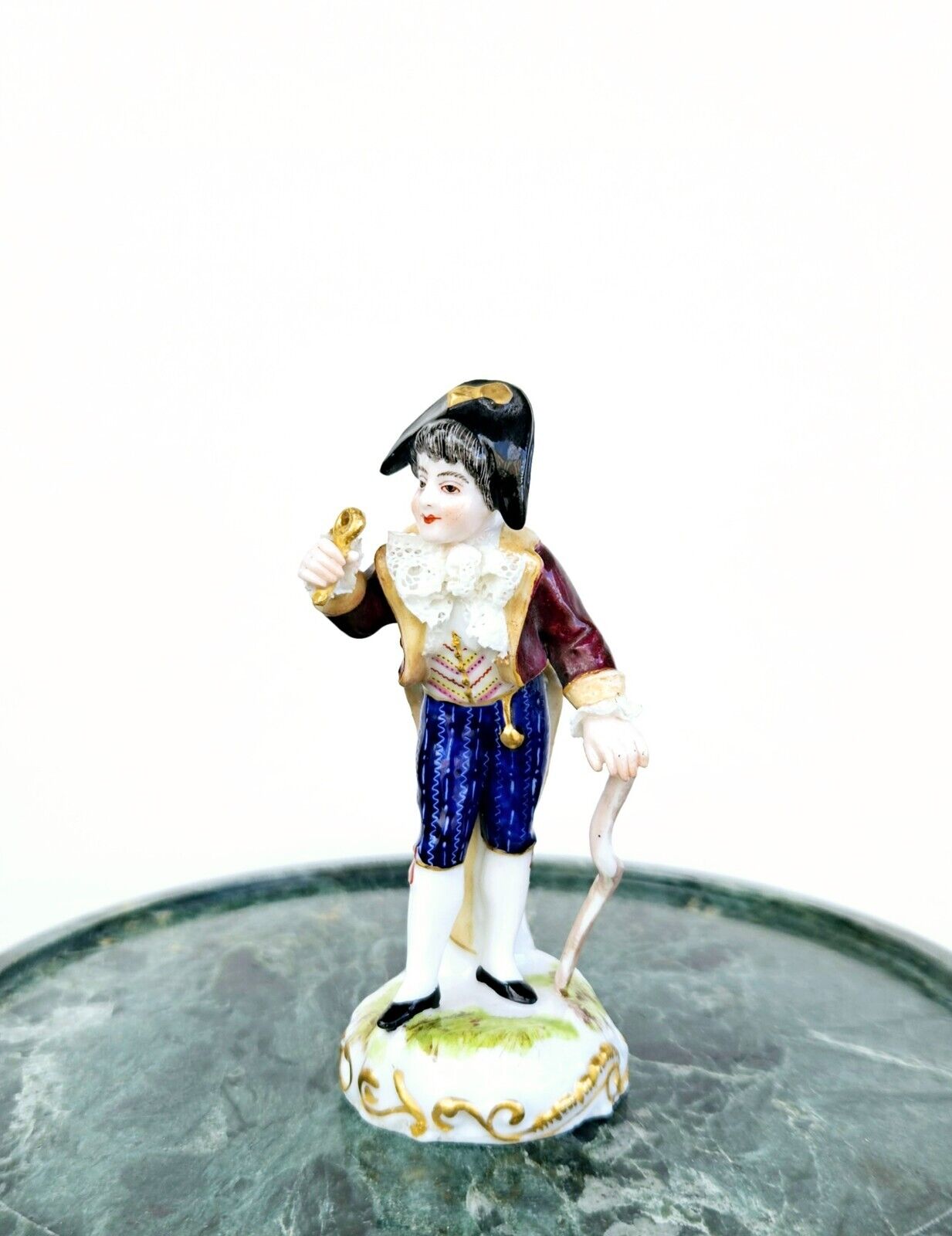 EUGENE MARX CLAUSS Paris Porcelain Antique Figurine Cavalier France 1869-1887