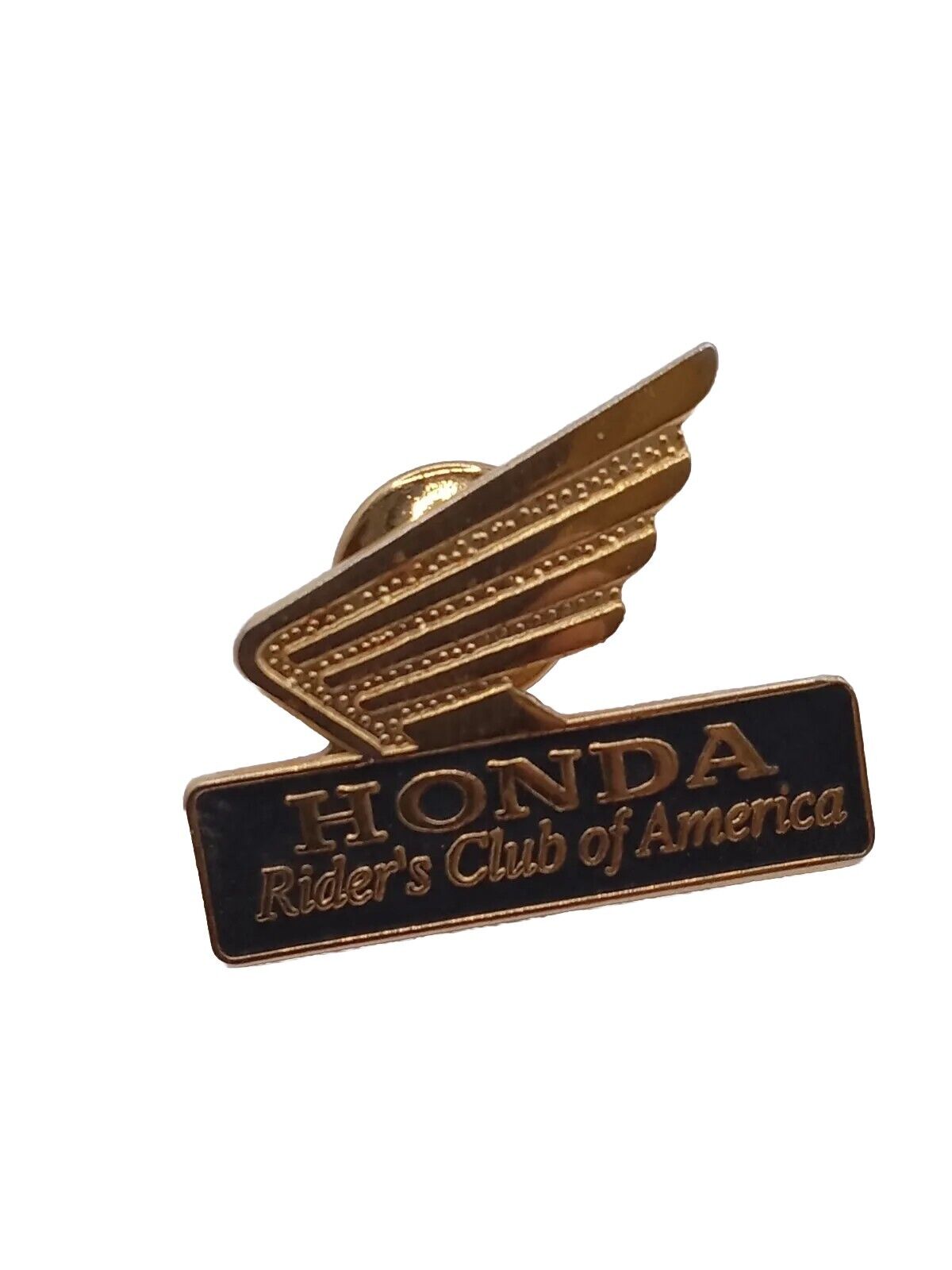 Vintage Honda Rider\'s Club of America Lapel Pin  gold tone 1990s