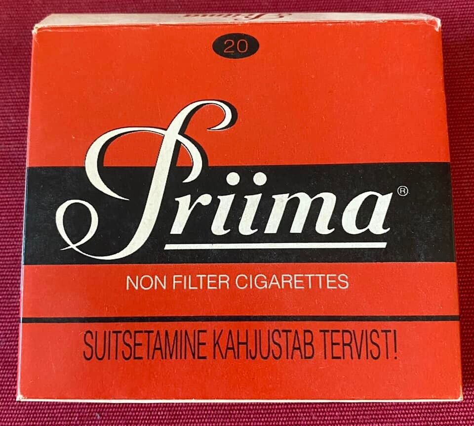 Vintage Priima Cigarette Cigarettes Cigarette Paper Box Empty