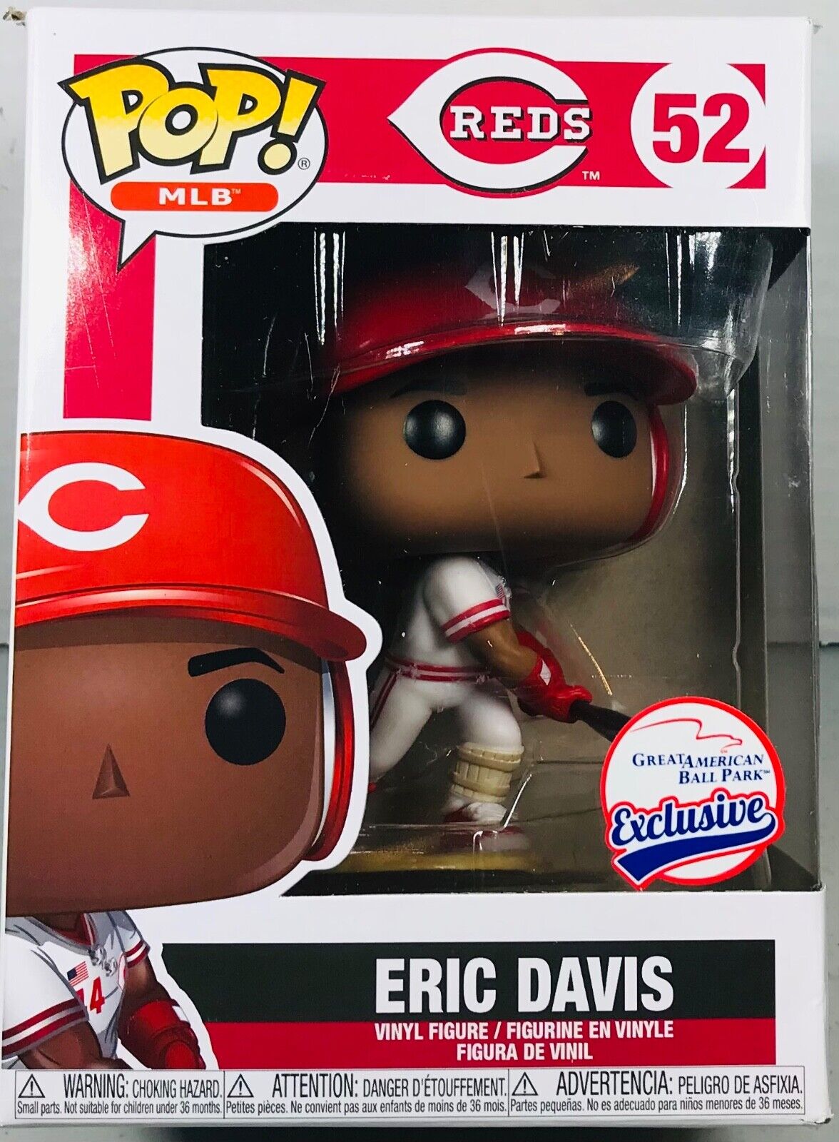 Funko Pop MLB Eric Davis #52 Great American Park Exclusive SG CINCINNATI REDS
