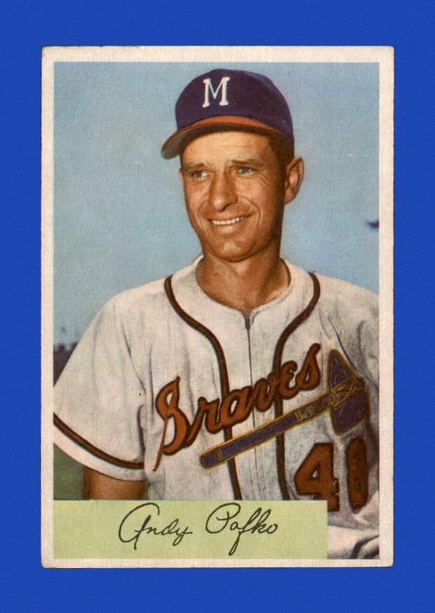 1954 Bowman Set Break #112 Andy Pafko VG-VGEX (crease) *GMCARDS*