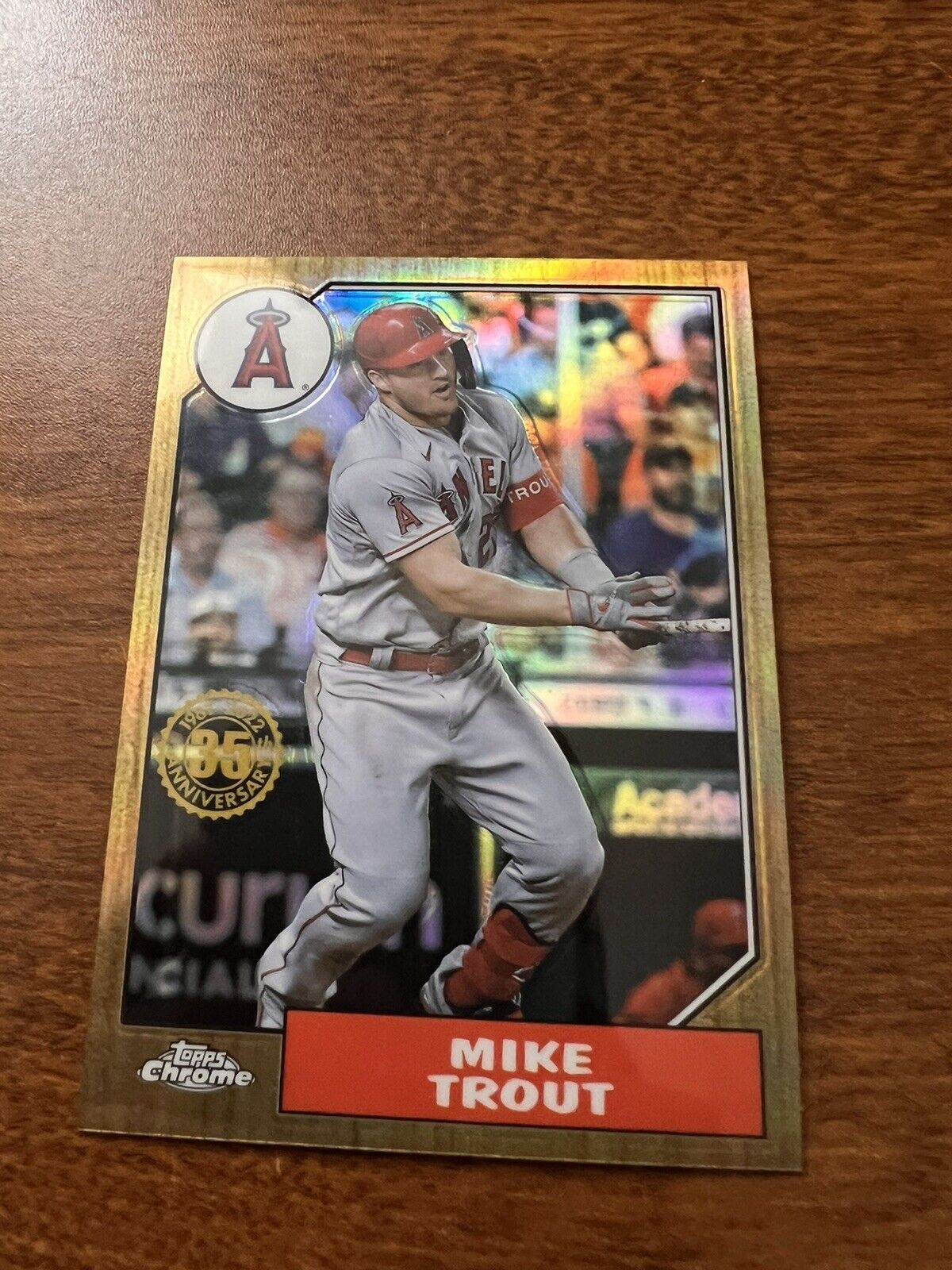 2022 Topps Chrome - 1987 Topps Baseball #87BC-1 Mike Trout