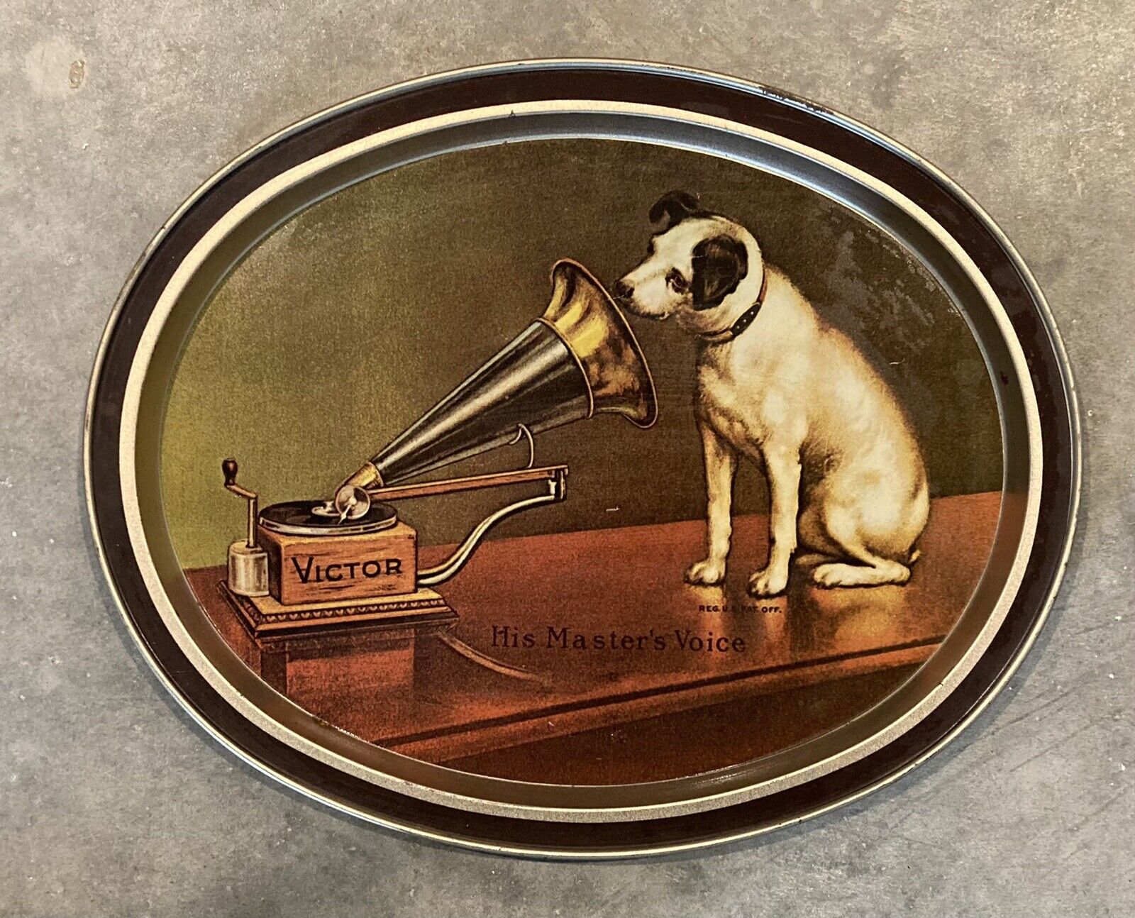 RCA Victor Nipper His Masters Voice 14.5” tray by Fabcraft USA