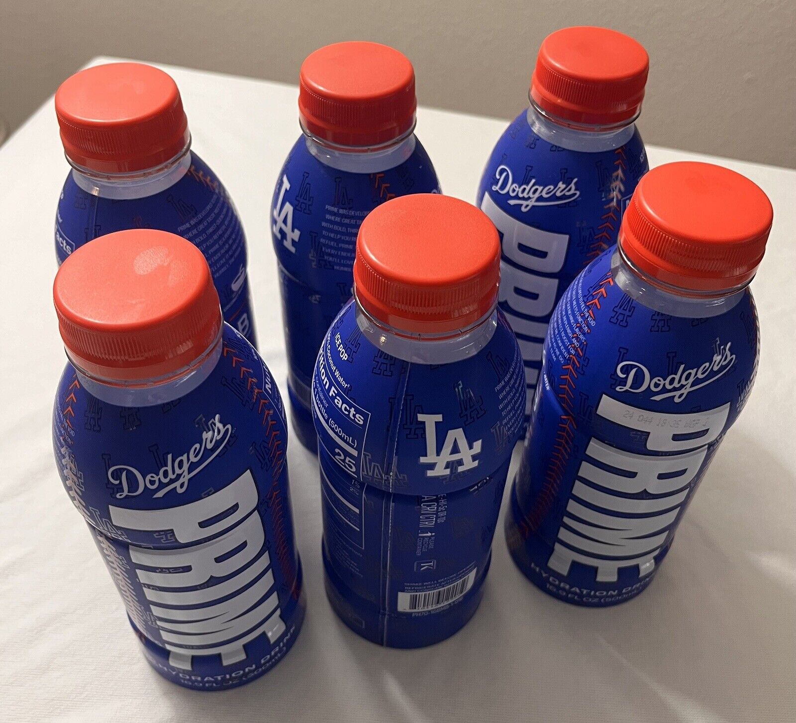 NEW RARE Blue MLB LA Dodgers Prime Hydration Drink 16.9 FL OZ  Limited Edition